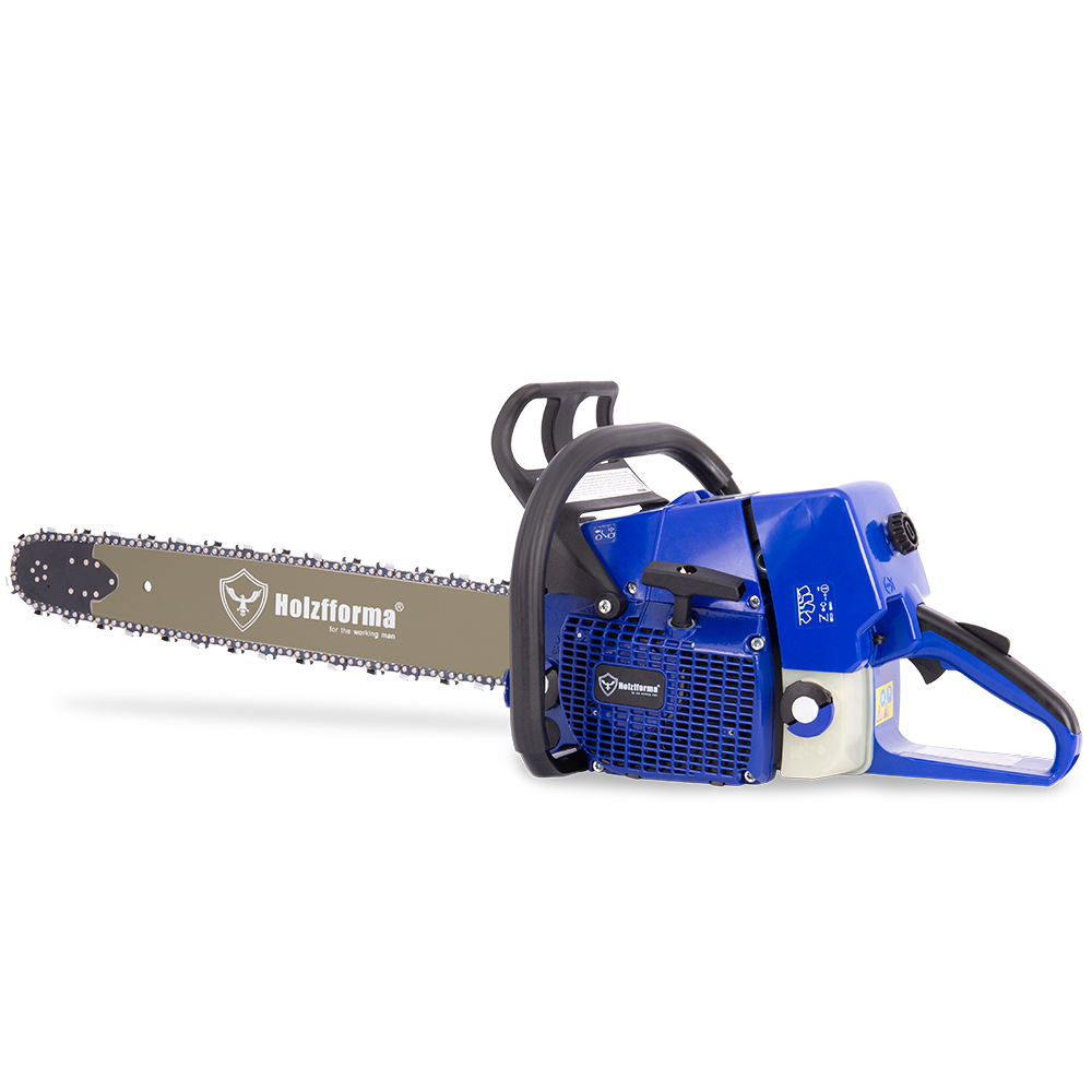 76.5 cubic cubic cm Holzfforma® Blue Thunder G466 gasoline Chain Saw with a bus 18 ', 45 cm. 