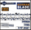 Holzfforma® 20 inches 3/8 .050 72dl chain with a looting saw German blade for many chainsaws replace StiHL 3676 0072, 33RS3-72, 3624 005 0072, Husqvarna 53130041, Oregon D72 72V072, 72LGX072, G, 72EXL072