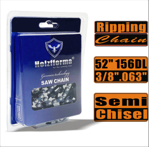 Half -item for loose chains of HolzFFORMA® 3/8 .063 52 inches 156 DL chains for Chain Saw High -quality German blades and links