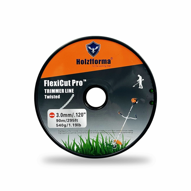 Flexicut Pro ™ 3.0 mm/.120 '' x30 m/98 feet Twisted trimmer fishing line of the highest quality