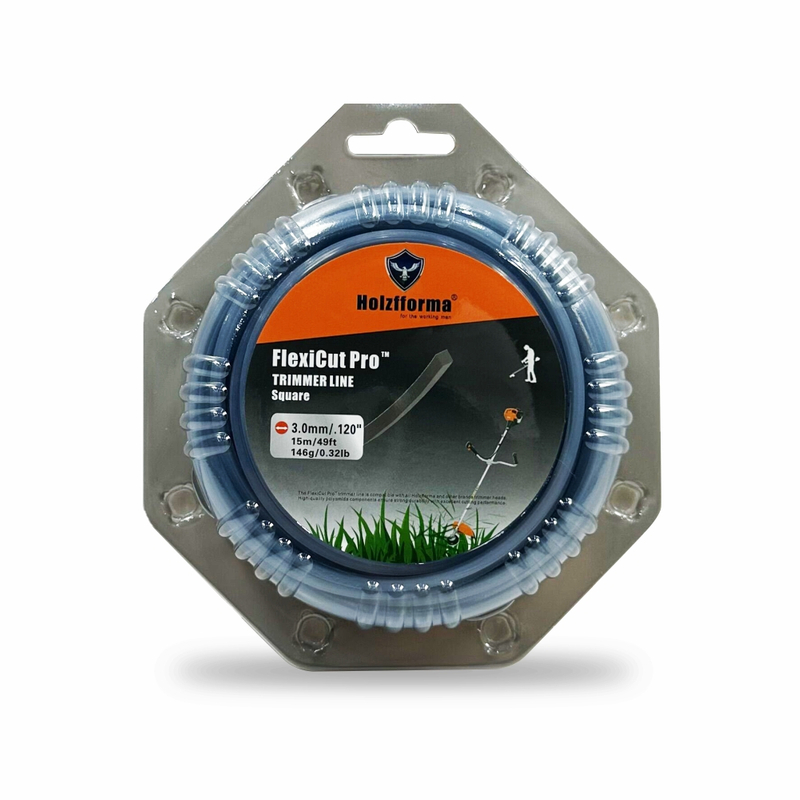 Flexicut Pro ™ 3.0 mm/.120 'x15 m/49 feet high -quality square trimmer fishing line