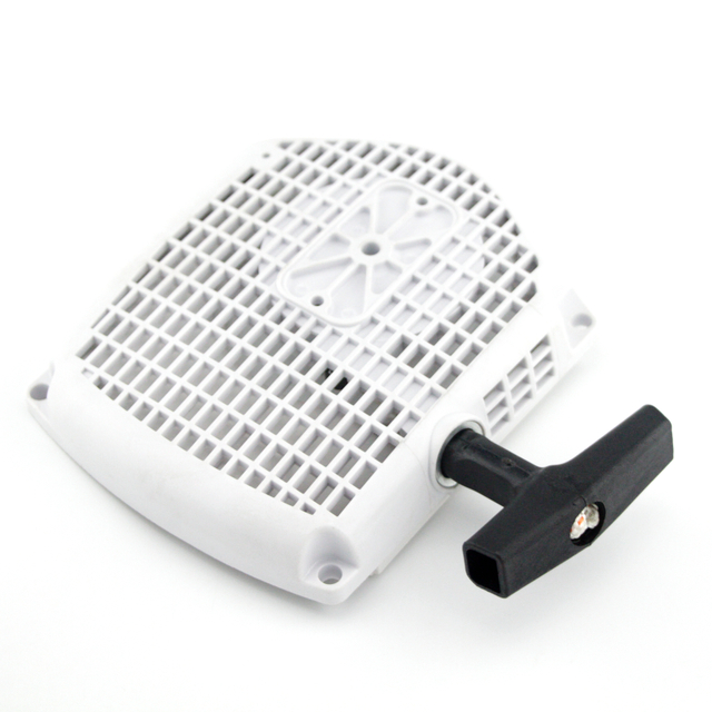 Starter with a chain saw,