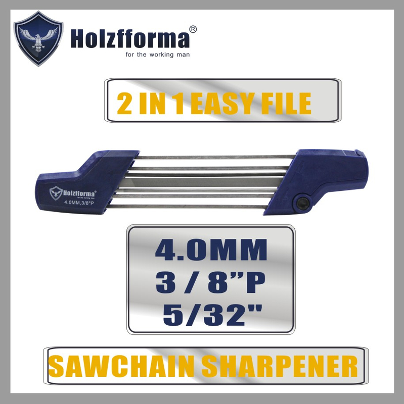 2 in 1 Easy File 1/4 3/8 p 5/32 4.0 mm sharpener for chain saw 5605 750 4303