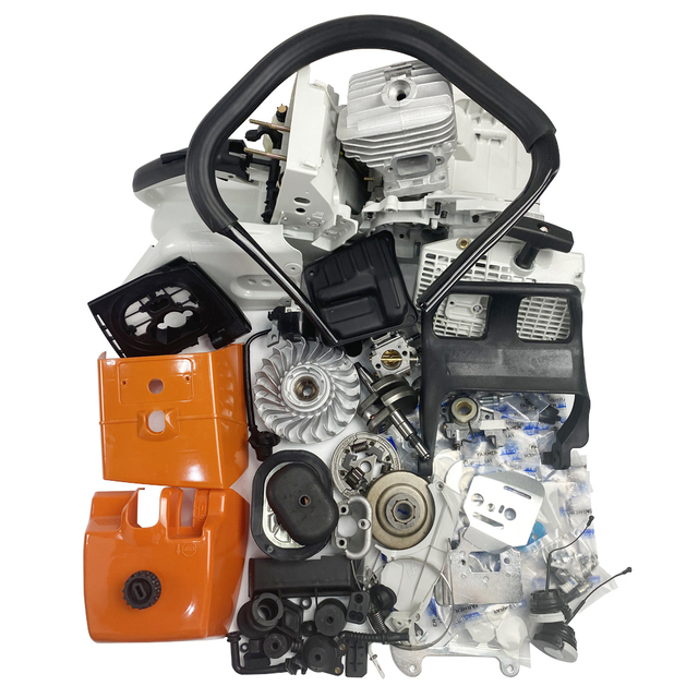 Full spare parts for the secondary market for Holzfforma G466 STIHL MS460 046 Carter of the gas -rosopila GAZ Fuel tank Cutle Carburetor Carburetor Cylinder Drowner AFTERMARKET STIIHL MS 460 046 Spare parts