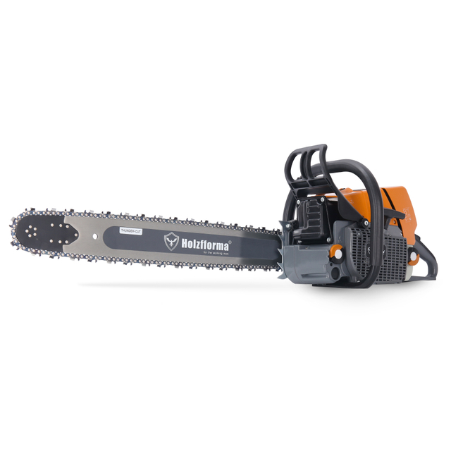 76.5 cubic cubic cm HolzFFORMA® G466 gasoline Chain Saw steering wheel with a full girth with a tire of 18 ', 45 cm. 