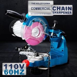 US CA 110 B 230 W Electric sharpener for a chain of a chain saw, a grinding machine with 2 grinding circles and tools