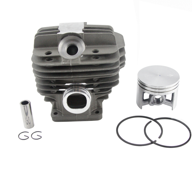 A cylindrical piston set 50 mm for the Stihl 044 MS440 MS 440 chainsaw with the departure of the port #1128-020-12227