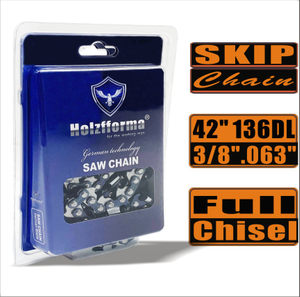 HolzFFORMA® SKIP Chain Full Chisel .3/8 '' .063 '' 42inch 136dl chain for Chain Saw high -quality German blades and links