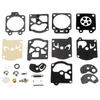 A set of gaskets for repairing a carburetor for the STIHL MS200T 020 MS200 0200 028 FS44 FS44 FS90 FS586 FS88 FS106 FS 180 McCulloch 4600 4700 4900 492 Husqvarna 50r 26L 232R 23 2 25r 240 PARTER 330 P500 and compatibility with the WALBRO K10-WAT WA and WT series