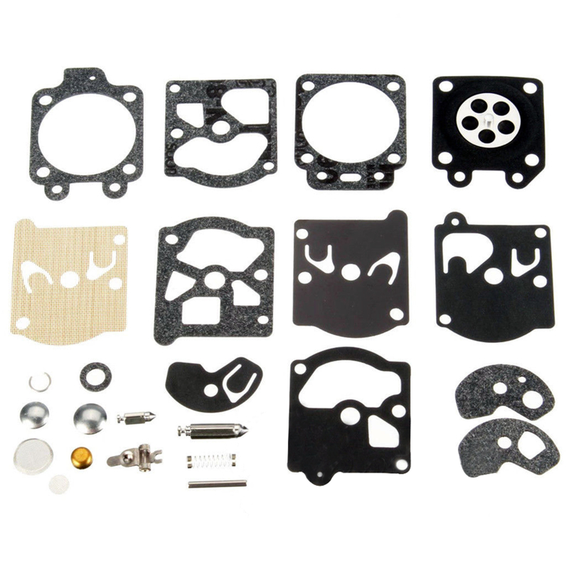 A set of gaskets for repairing a carburetor for the STIHL MS200T 020 MS200 0200 028 FS44 FS44 FS90 FS586 FS88 FS106 FS 180 McCulloch 4600 4700 4900 492 Husqvarna 50r 26L 232R 23 2 25r 240 PARTER 330 P500 and compatibility with the WALBRO K10-WAT WA and WT series