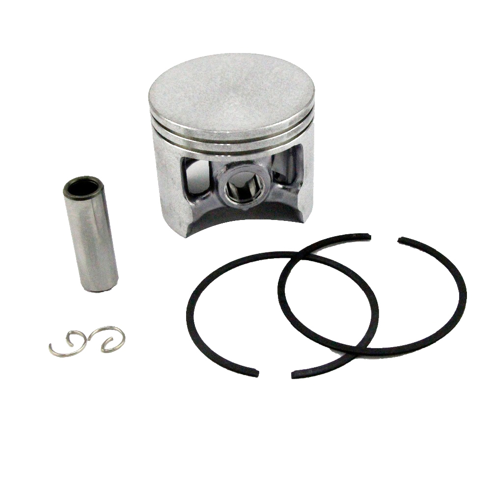 Husqvarna piston set 395 58 mm with a large WT opening Stop Ring of a pin