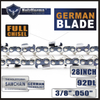 HolzFFORMA® 28 inches 3/8 .050 92DL Complete pile chain German blade for many chainsaws STIHL HUSQVARNA JONSERD OLEOMACH CRAFTSMAN ECHO HOMHO HOMHOOLITE POULAN