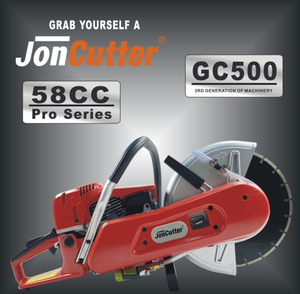 Gasoline saw for cutting concrete Joncutter GC500, 58 cubic meters. cm, canvas Concrete Cutter is not included