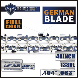 HolzFFORMA® 48 -inch chain .404 .063 138DL with a full bit for the Stihl 088 MS880 070 090 chainsaw