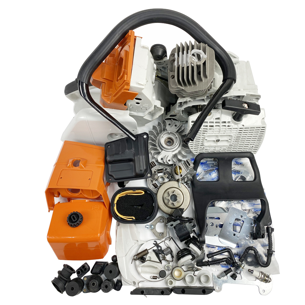 Full spare parts for the secondary market for Holzfforma G444 STIHL MS440 044 Carter of the gas -rosopyle engine gas fuel tank Kilesteen Carburetor Cylinder PEOPLENTER HREATION AFTERMARKET STIIHL MS 440 044 Spare parts