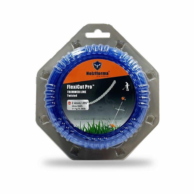 Flexicut Pro ™ 2.4 mm/.095 'x30 m/98 feet Twisted trimmer fishing line of the highest quality 