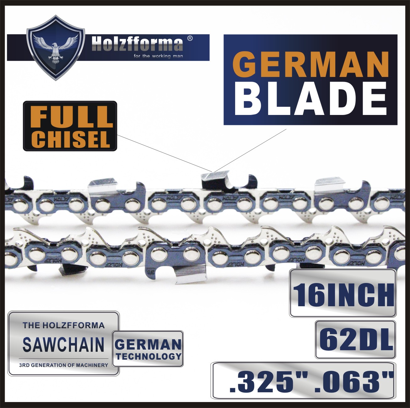 .325 .063 16 inches 62 drive links Pile chain for the Stihl MS170 MS180 MS181 MS190 MS1919 MS200 MS200 MS210 MS210 MS211 MS230 018 020 020 021 023 025 025 025 025 025 025 025