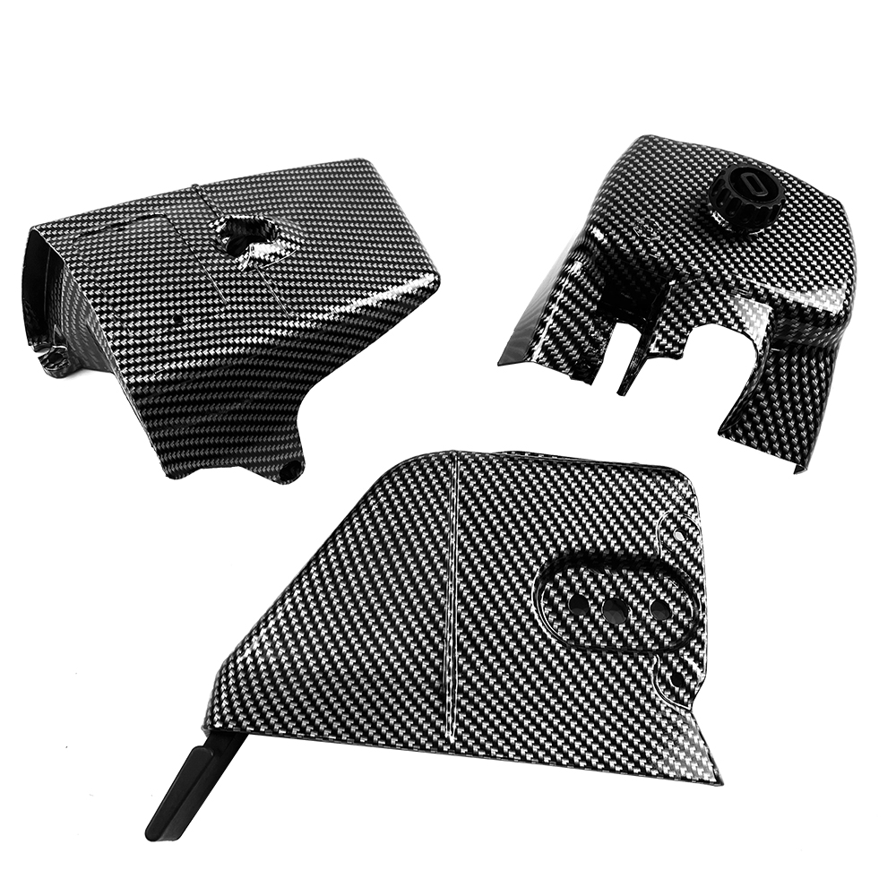 Carbon fiber -colored stars, upper casing, air filter cover for the Stihl MS660 066 and G660 PRO chainsaw